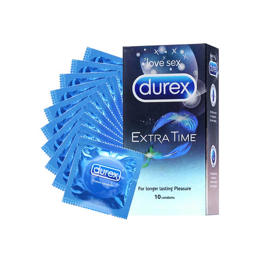 Durex Extra Time Condoms for Longer Lasting (10S) Ehavene