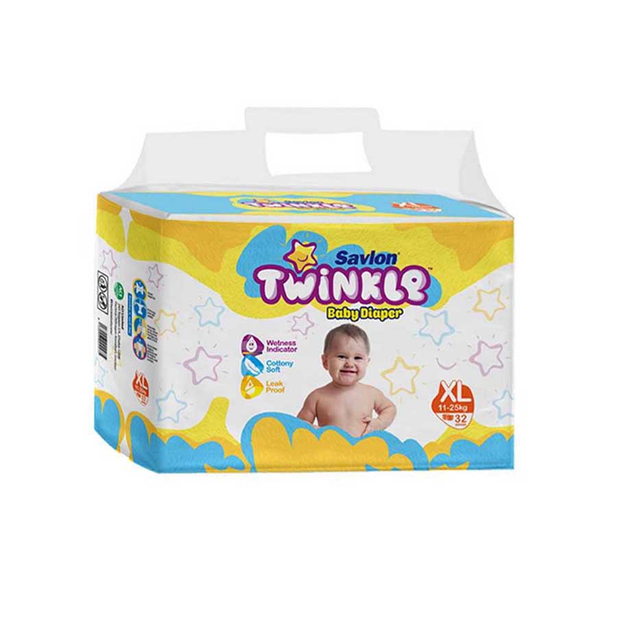 Savlon Twinkle Baby Belt Diaper XL (1125kg) 32pcs Ehavene