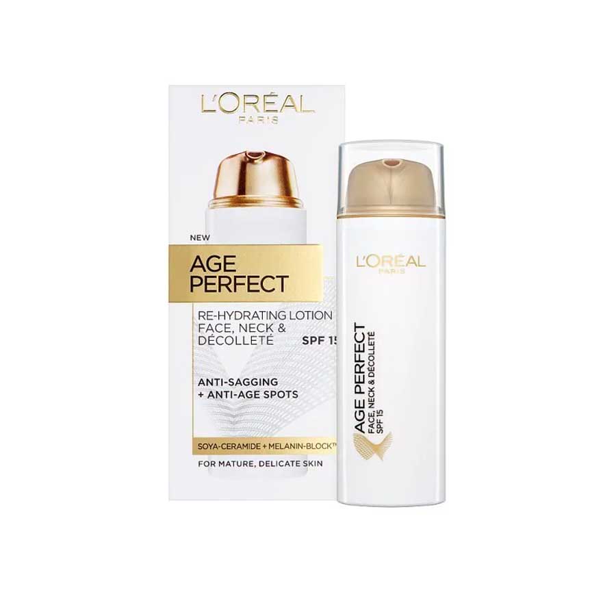 L'Oreal Age Perfect Face Neck and Décolleté Lotion SPF15 50ml Ehavene