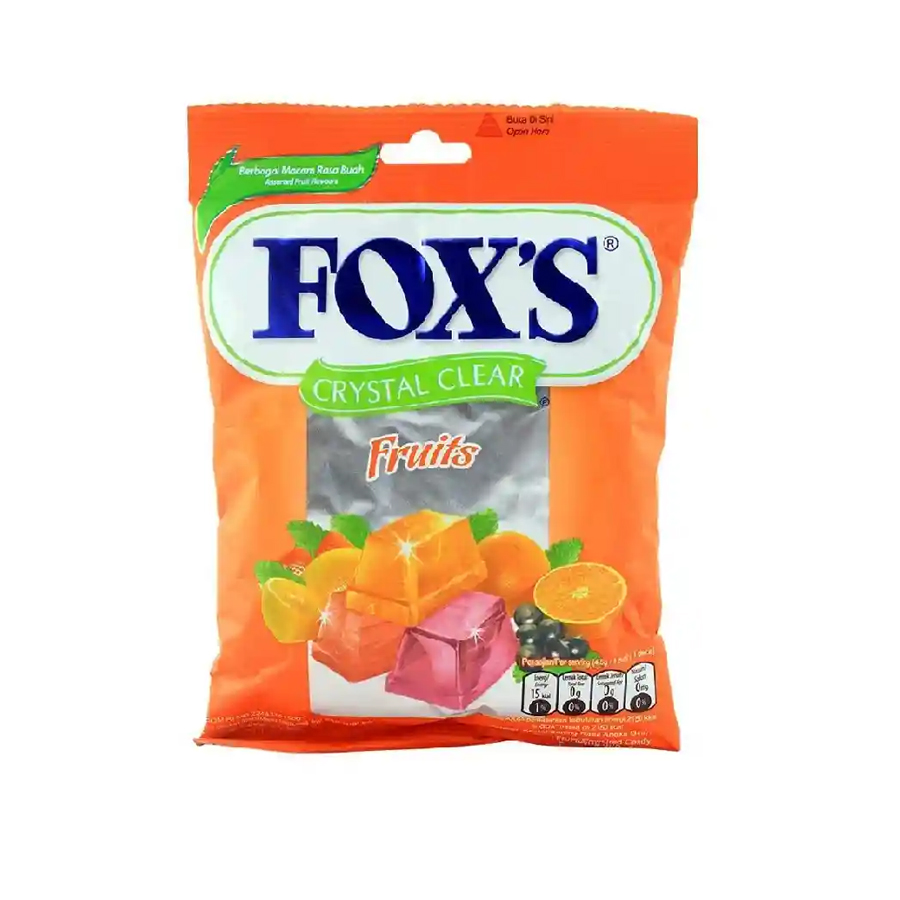 Fox's Crystal Clear Candy Fruits Flavored 90gm Ehavene