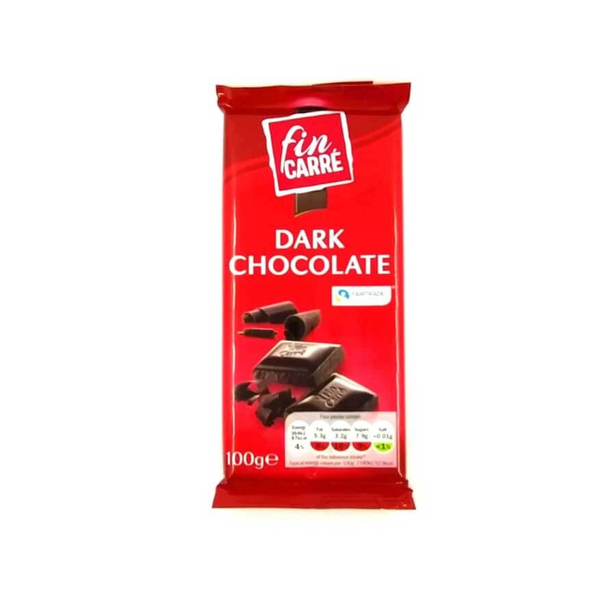 Lidl Fin Care Dark Chocolate Bar 100gm Ehavene